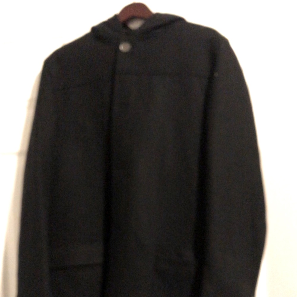 Penguin peacoat with hood